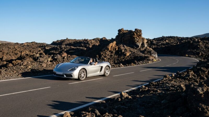 Porsche 718 Boxster Driving Review in Tenerife